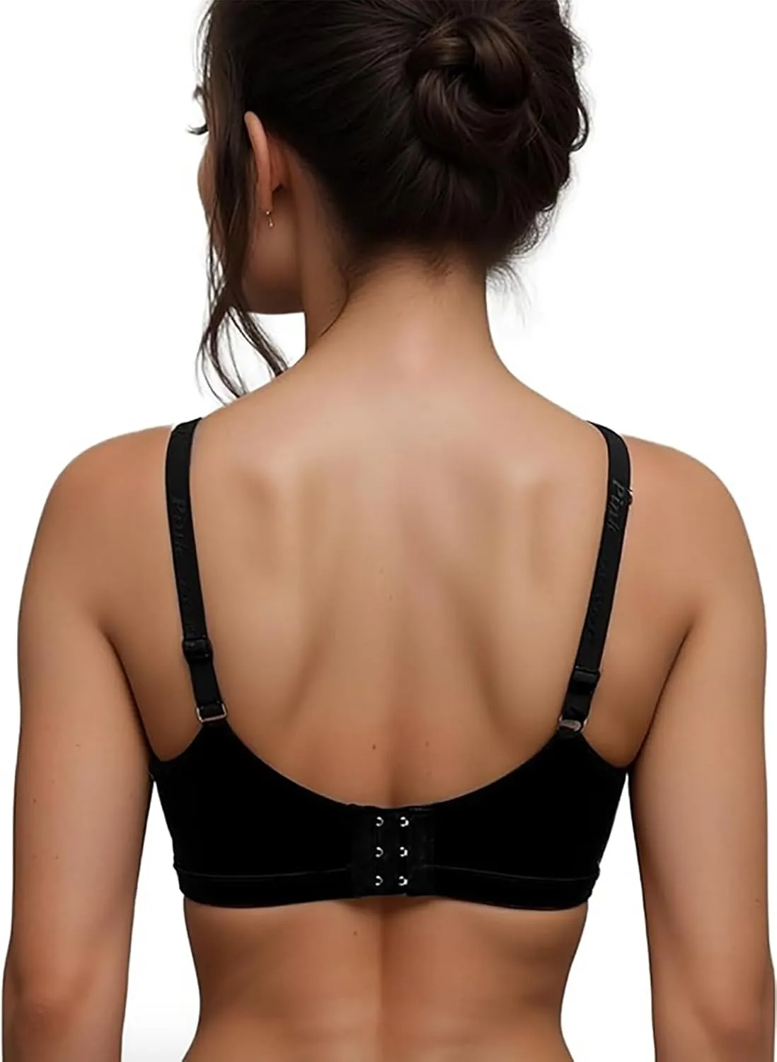 6 Pieces No Wire Full Cup Plain/Lace Light Padded Wire Free Bra A/B/C/D/DD