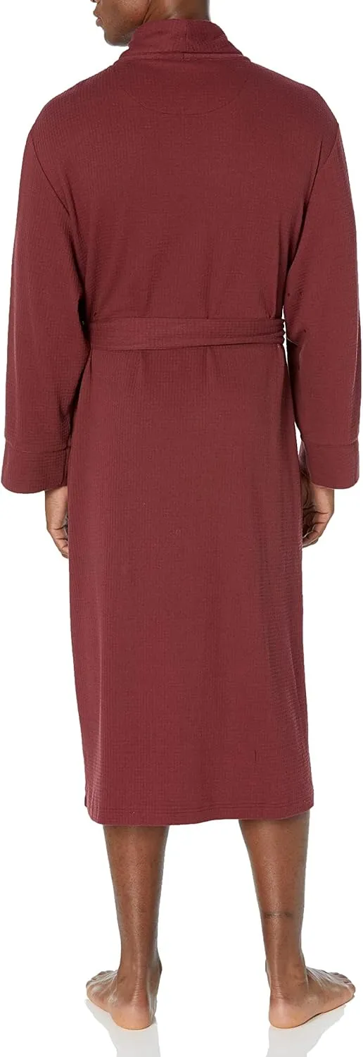 Amazon Essentials Men's Lightweight Waffle Robe (Available in Big & Tall)