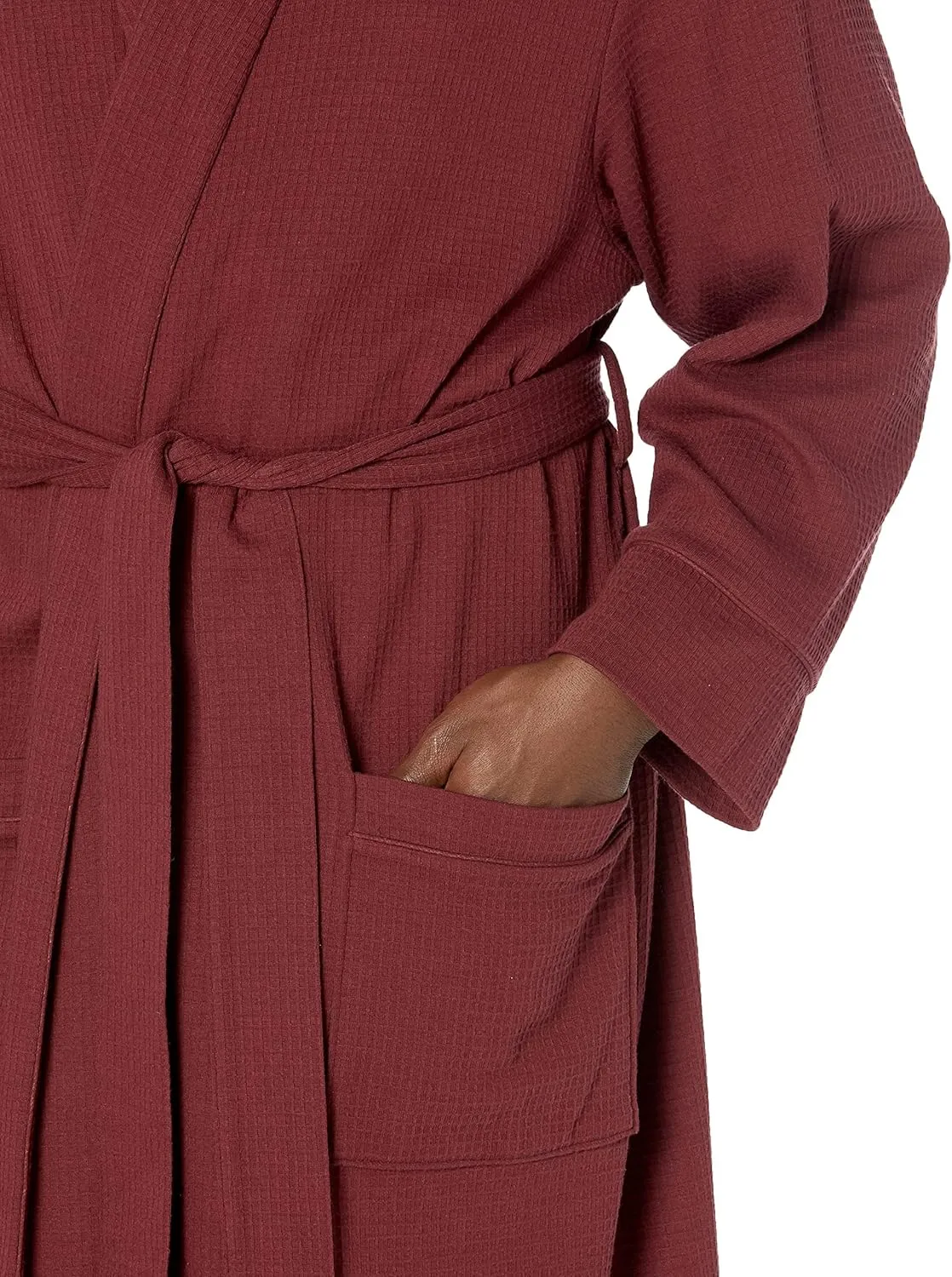 Amazon Essentials Men's Lightweight Waffle Robe (Available in Big & Tall)