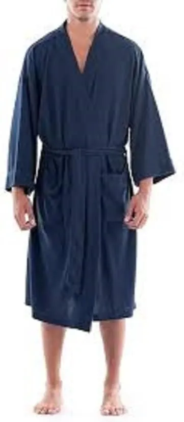 Amazon Essentials Men's Lightweight Waffle Robe (Available in Big & Tall)