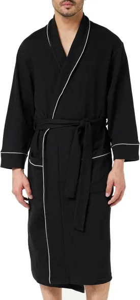 Amazon Essentials Men's Lightweight Waffle Robe (Available in Big & Tall)