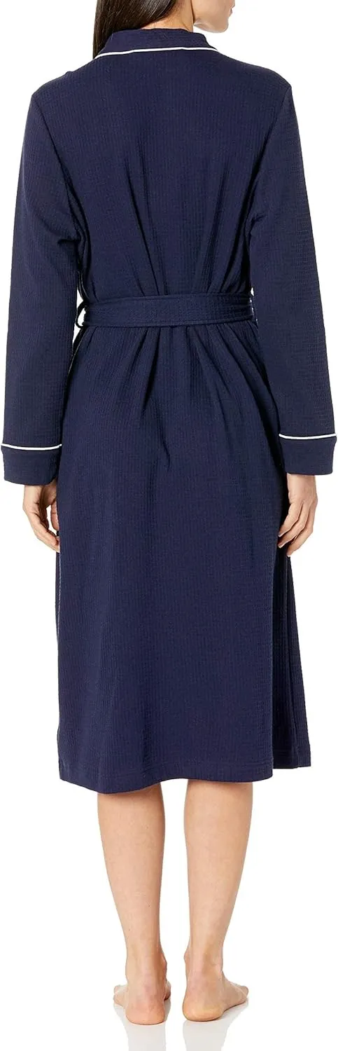 Amazon Essentials Women's Lightweight Waffle Full-Length Robe (Available in Plus Size)