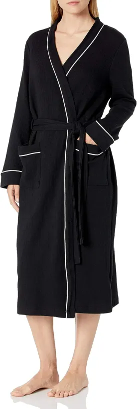 Amazon Essentials Women's Lightweight Waffle Full-Length Robe (Available in Plus Size)