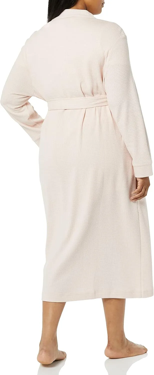 Amazon Essentials Women's Lightweight Waffle Full-Length Robe (Available in Plus Size)