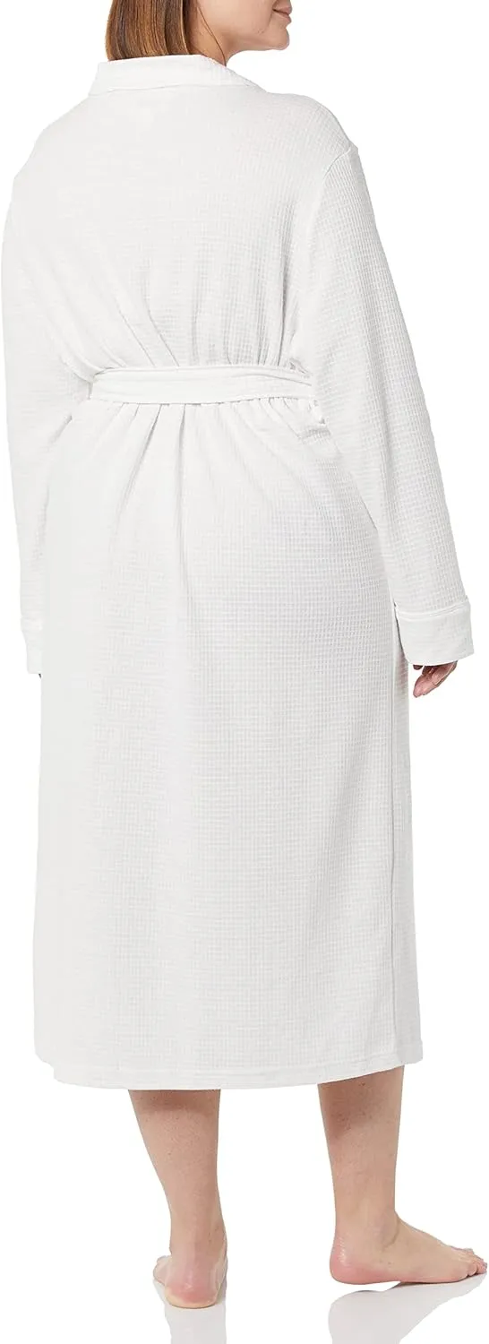 Amazon Essentials Women's Lightweight Waffle Full-Length Robe (Available in Plus Size)