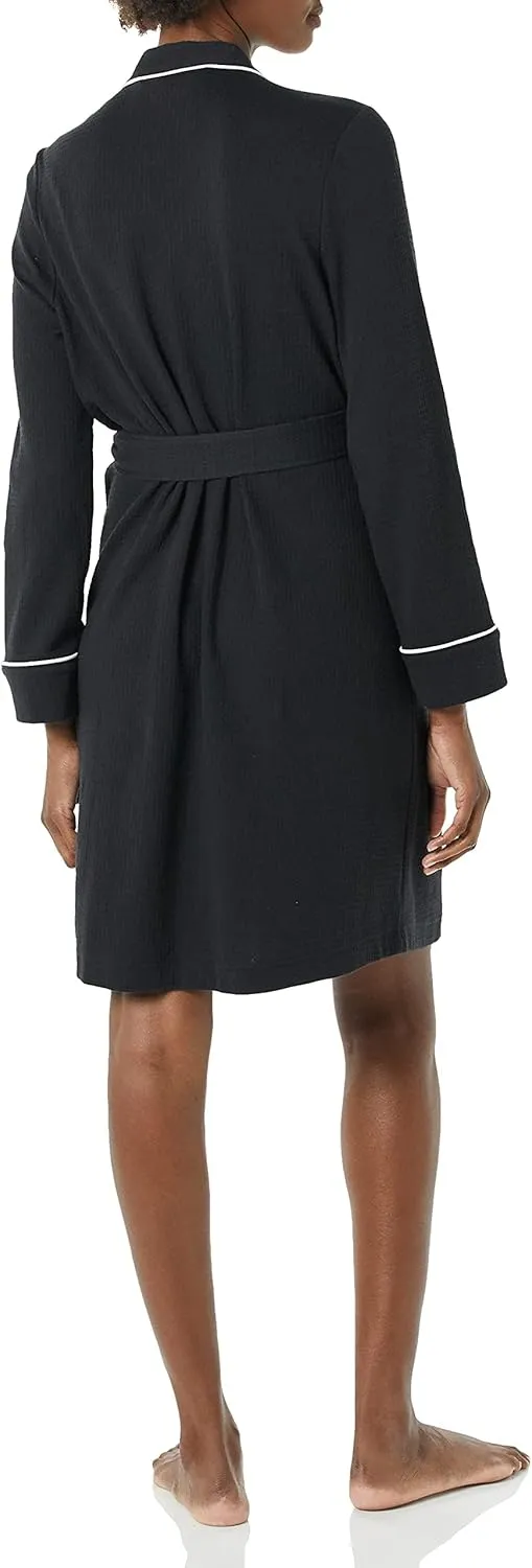 Amazon Essentials Women's Lightweight Waffle Mid-Length Robe (Available in Plus Size)