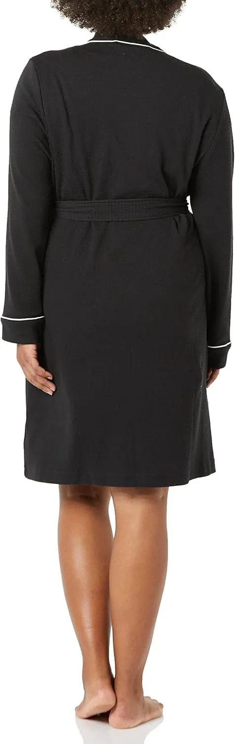 Amazon Essentials Women's Lightweight Waffle Mid-Length Robe (Available in Plus Size)