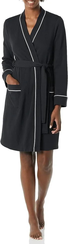 Amazon Essentials Women's Lightweight Waffle Mid-Length Robe (Available in Plus Size)