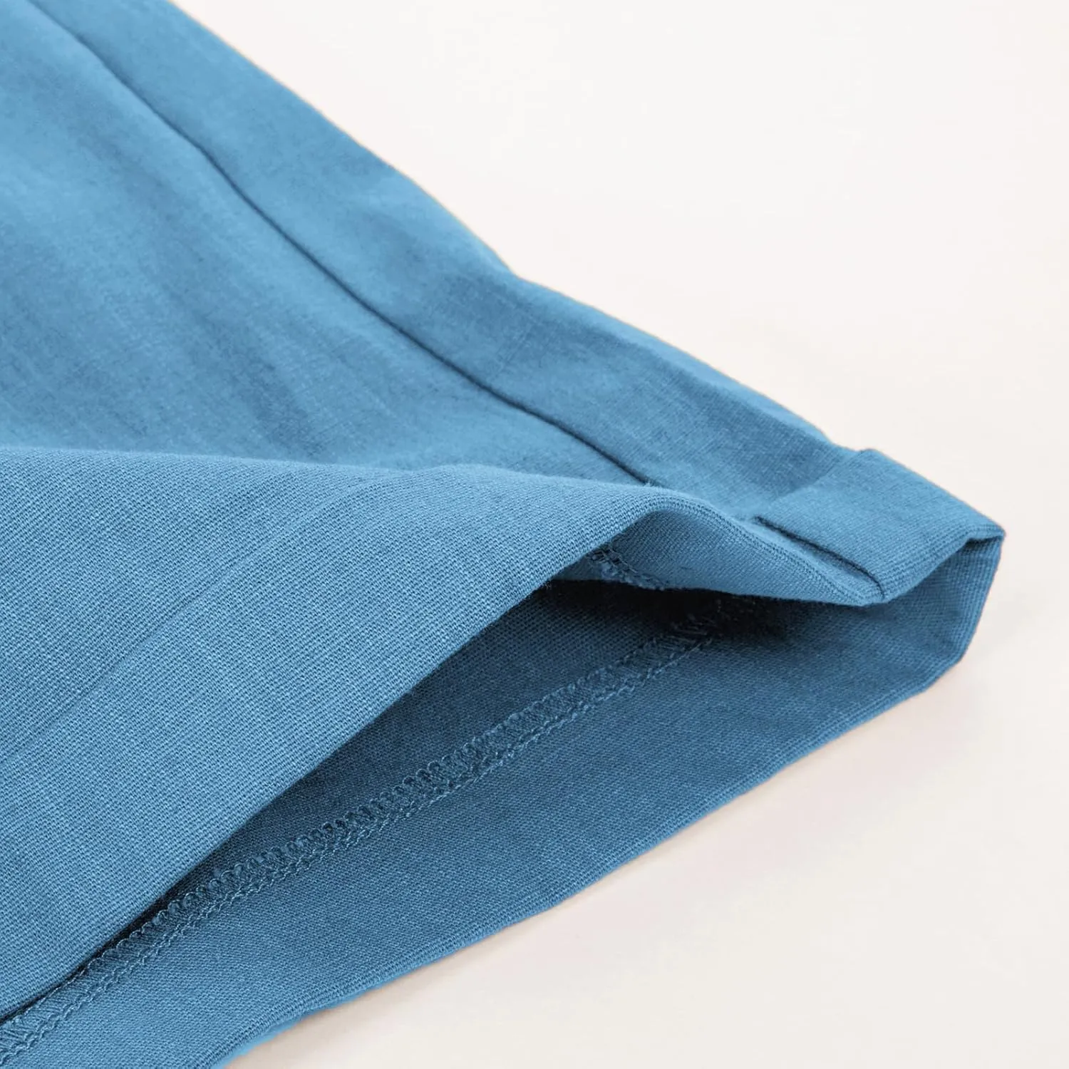 Belle Poque Women Bermuda Shorts Elastic Waist Wide Leg Shorts with Pockets & Belts