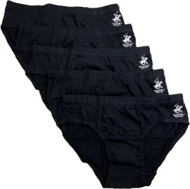 Beverly Hills Polo Club Men's 5 Pack Low Rise Brief