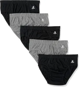 Beverly Hills Polo Club Men's 5 Pack Low Rise Brief