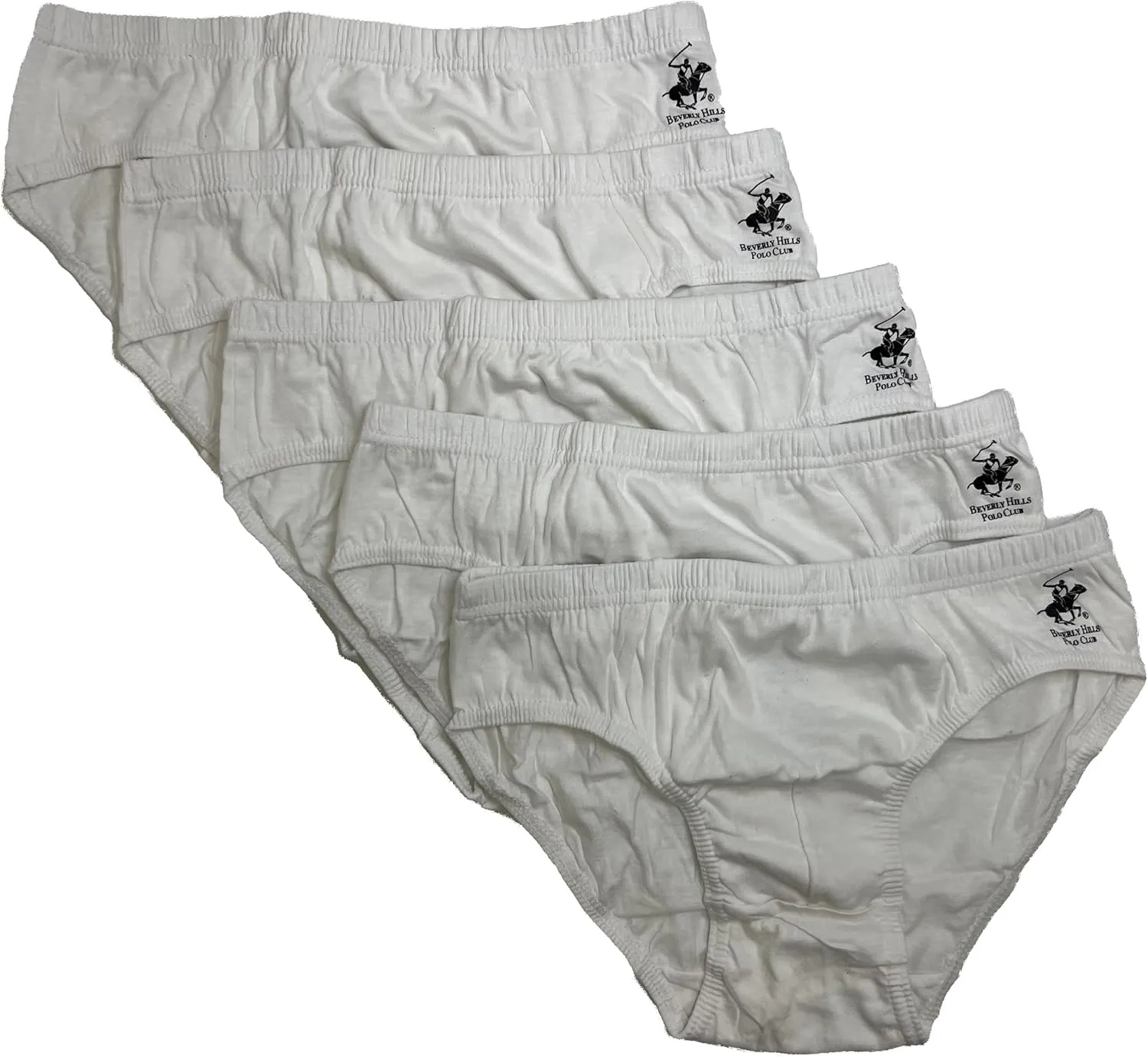 Beverly Hills Polo Club Men's 5 Pack Low Rise Brief