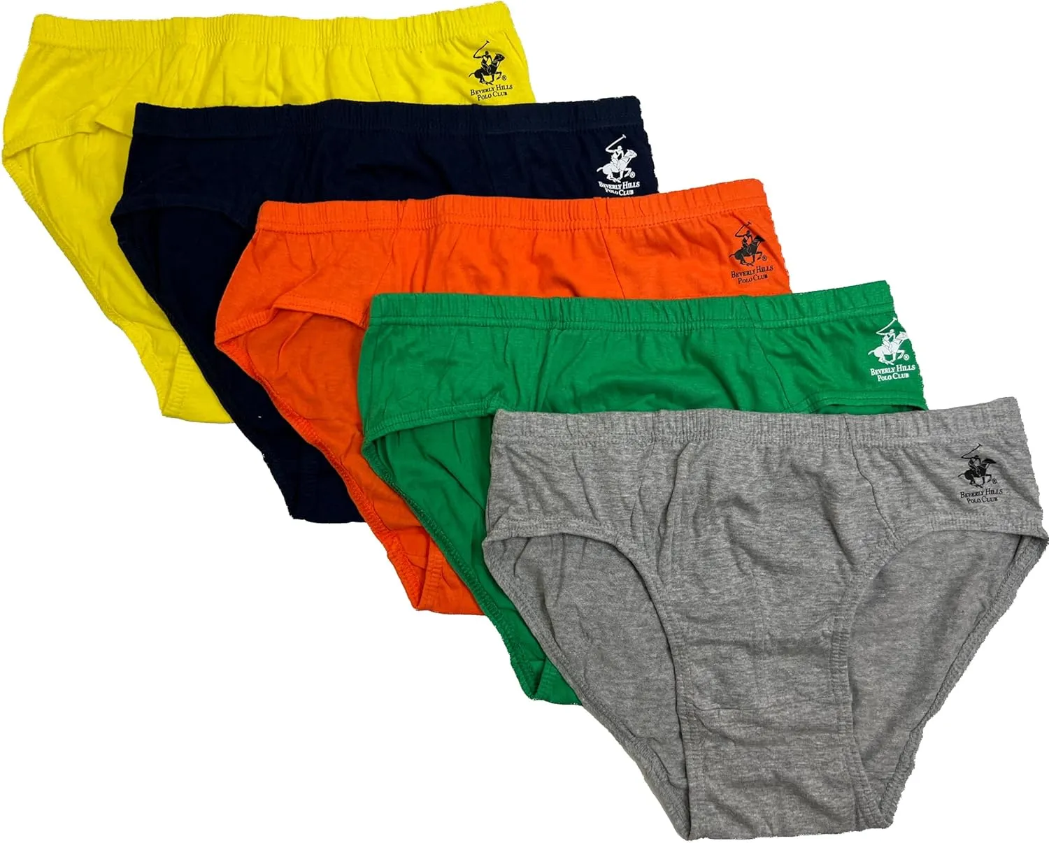 Beverly Hills Polo Club Men's 5 Pack Low Rise Brief