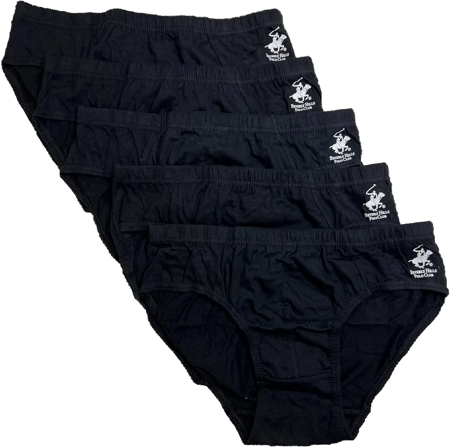 Beverly Hills Polo Club Men's 5 Pack Low Rise Brief