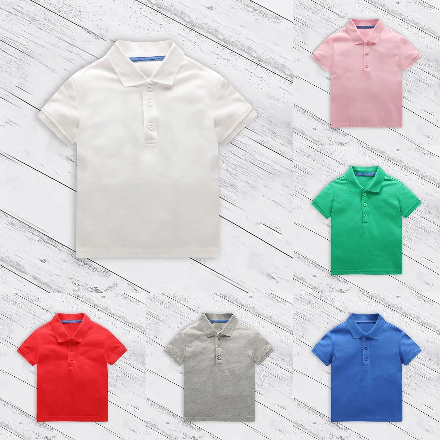 Boys Infant and Toddler Organi Cotton Short Sleeve Crew Neck T-Shirts Toddler Layering Tee Tops Cotton Tees