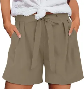 Casual Shorts for Women with Multi-Pockets Lightweight Drawstrings Summer Shorts 501 Shorts