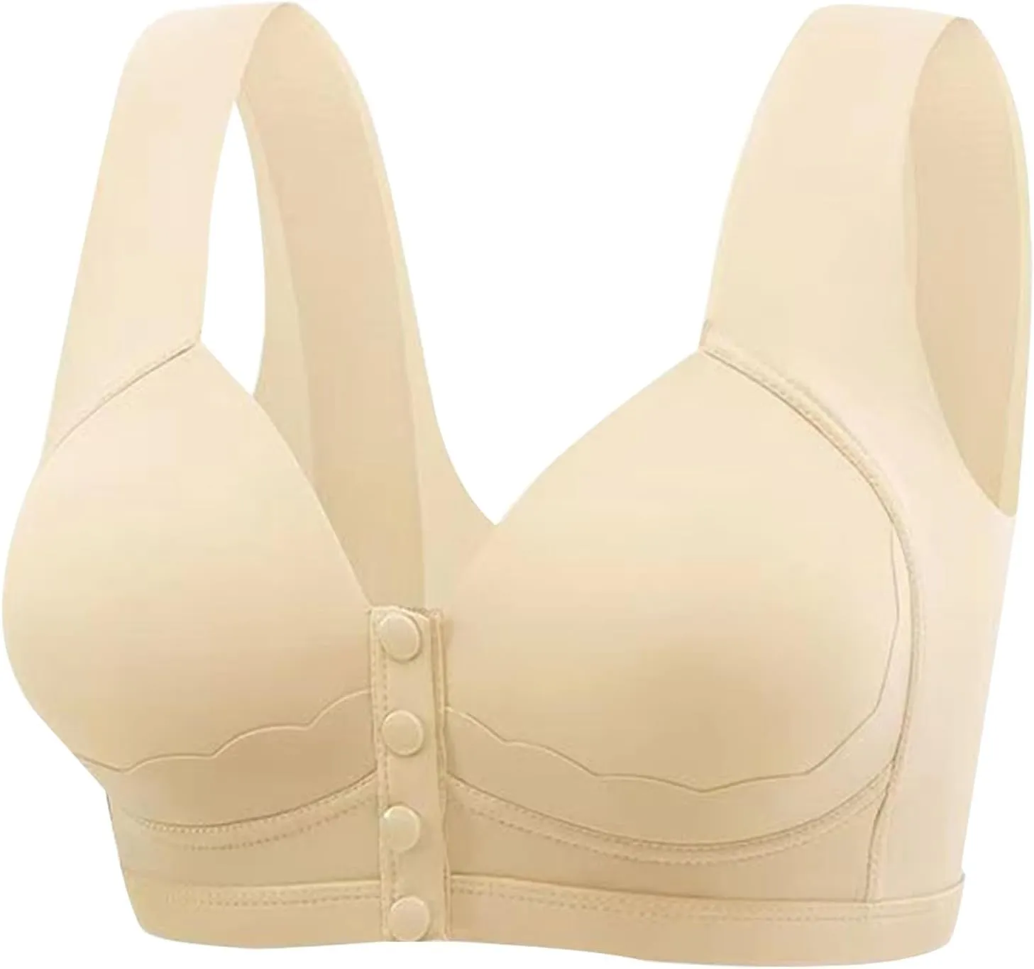 Cotton Bras for Women Basic Wireless Backless Bra Square Neck Longline Bra Sport Bralette V Neck Racerback Crop Top