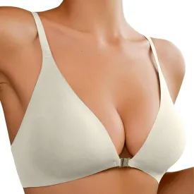 Daisy Bras for Women Comfort Front Close Sport Bra No Underwire Comfort Senior Bra Full Figure Seamless Bralette