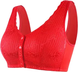 Daisy Bras for Women High Support Everyday Bra Comfortable Convenient Cotton Bras for Older Women Sports Bralette