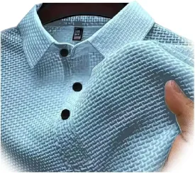Elavure - The Prestigio Polo Shirt, Men's Short Sleeve Solid Stretch Cotton Quick Dry Casual Workout Pique Polo Shirt