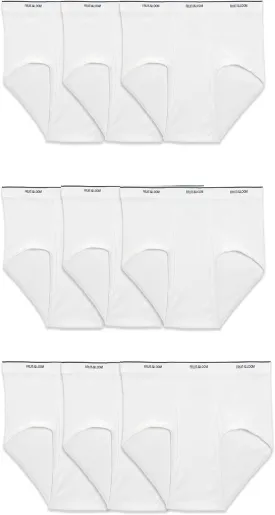 Fruit of the Loom Men's Cotton Briefs, Tag Free & Moisture Wicking, Assorted Color Multipacks