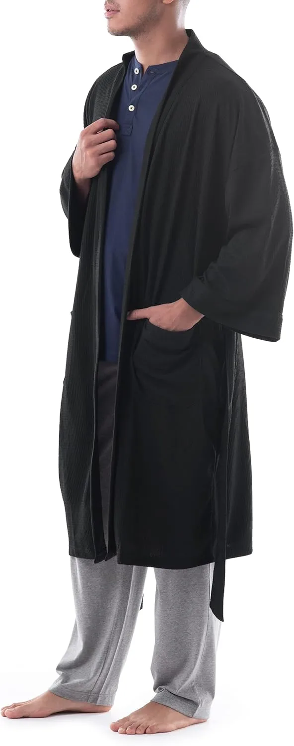 Fruit of the Loom Men's Waffle Kimono Robe