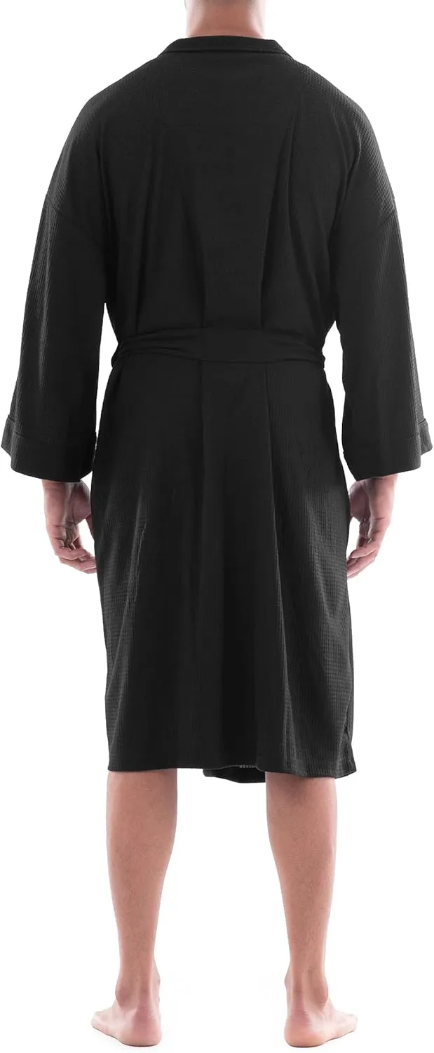 Fruit of the Loom Men's Waffle Kimono Robe