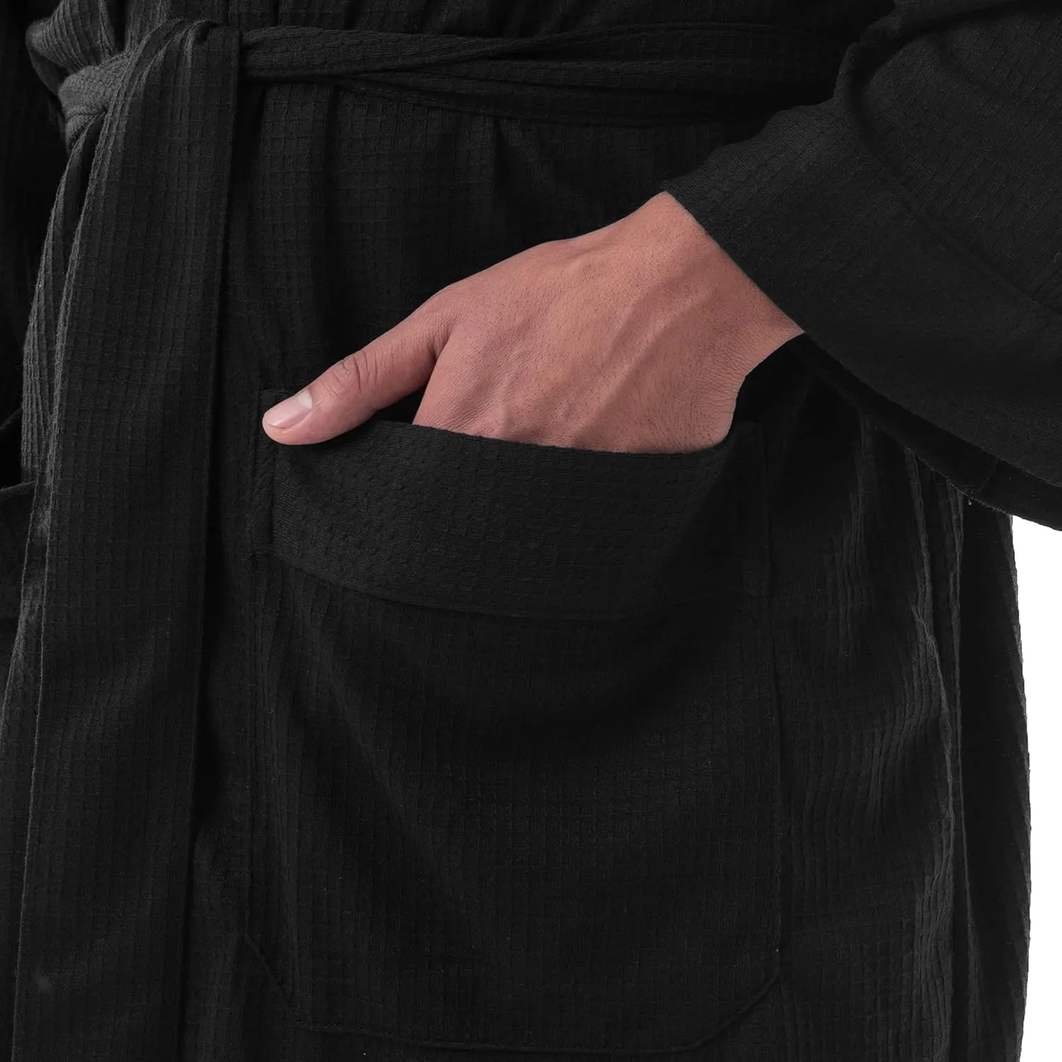 Fruit of the Loom Men's Waffle Kimono Robe