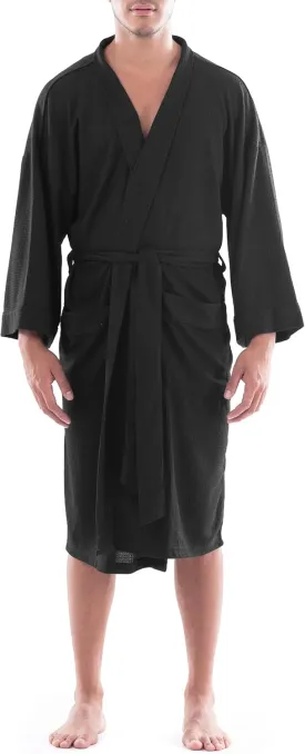 Fruit of the Loom Men's Waffle Kimono Robe
