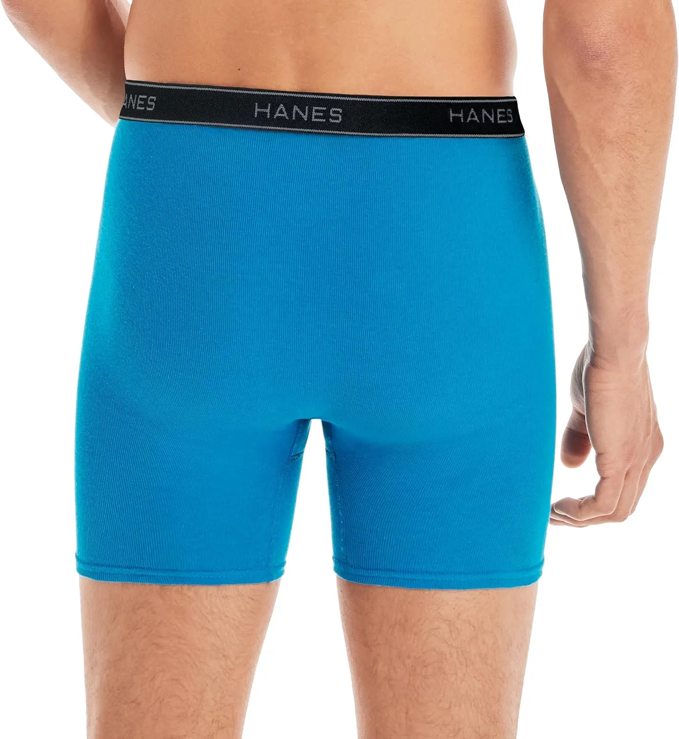 Hanes Men's Boxer Briefs, Cool Dri Moisture-Wicking Underwear, Cotton No-Ride-up for Men, Multi-Packs