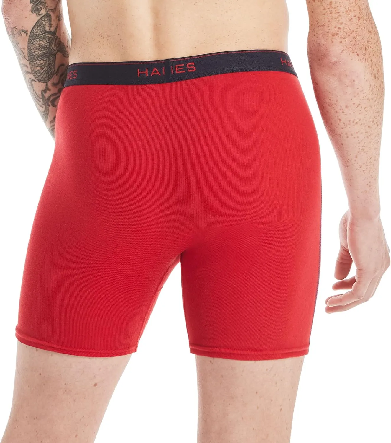 Hanes Men's Boxer Briefs, Cool Dri Moisture-Wicking Underwear, Cotton No-Ride-up for Men, Multi-Packs