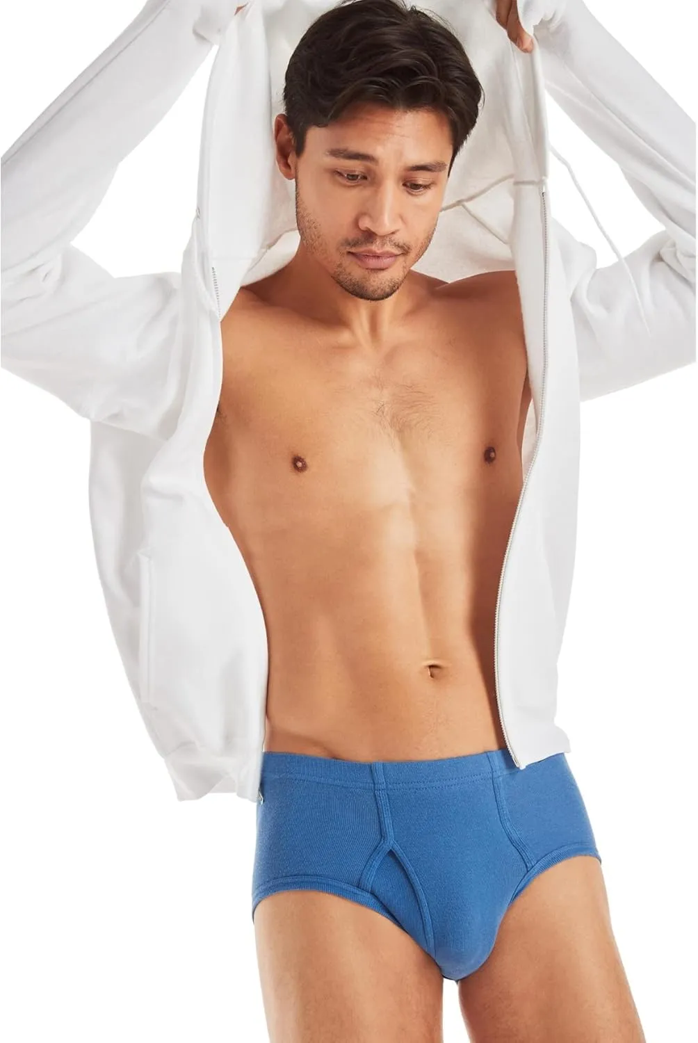 Hanes Men's Underwear Briefs, Mid-Rise, Moisture-Wicking, 6-Pack