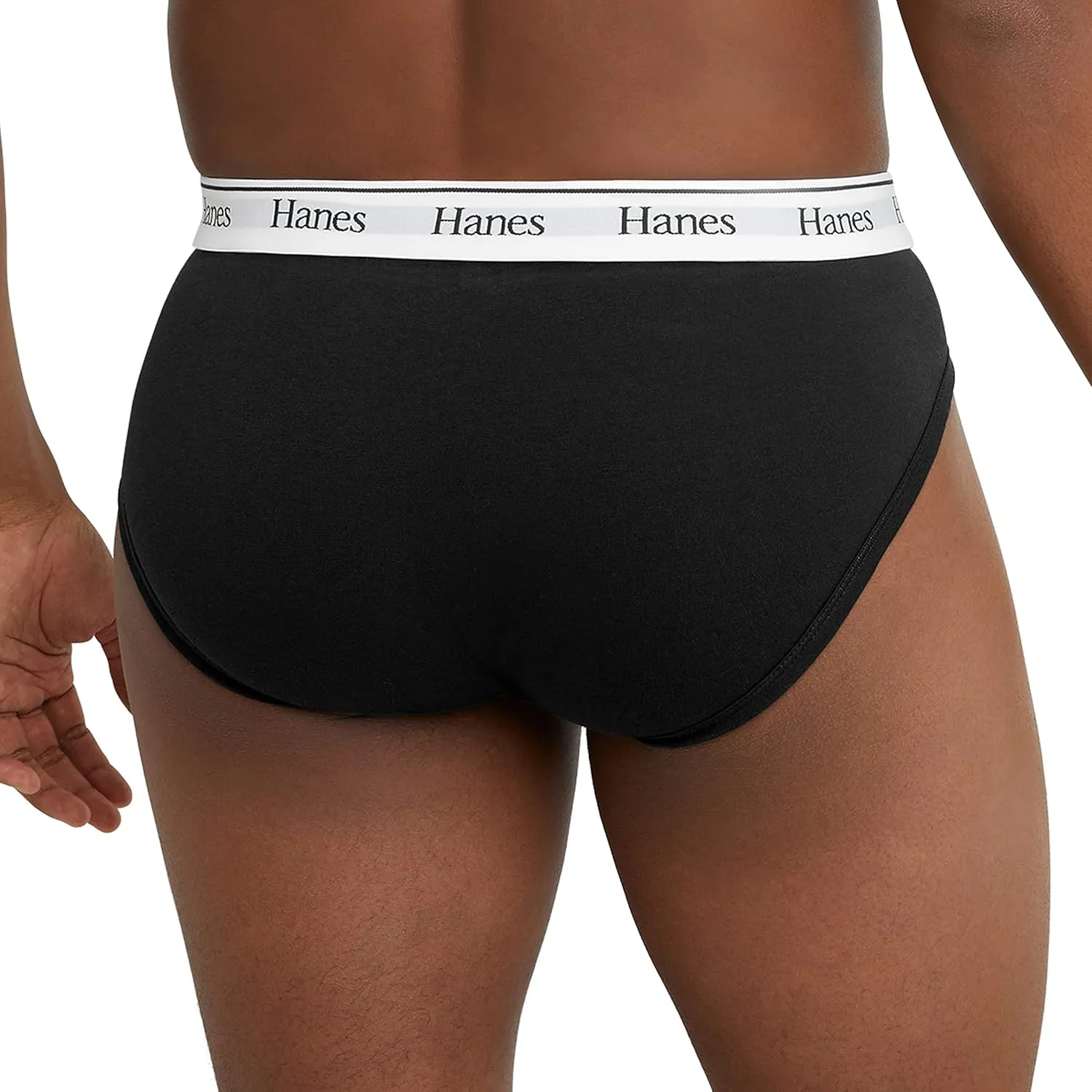Hanes Originals Stretch Cotton Briefs Pack, Moisture-Wicking Underwear for Men, 3-Pack