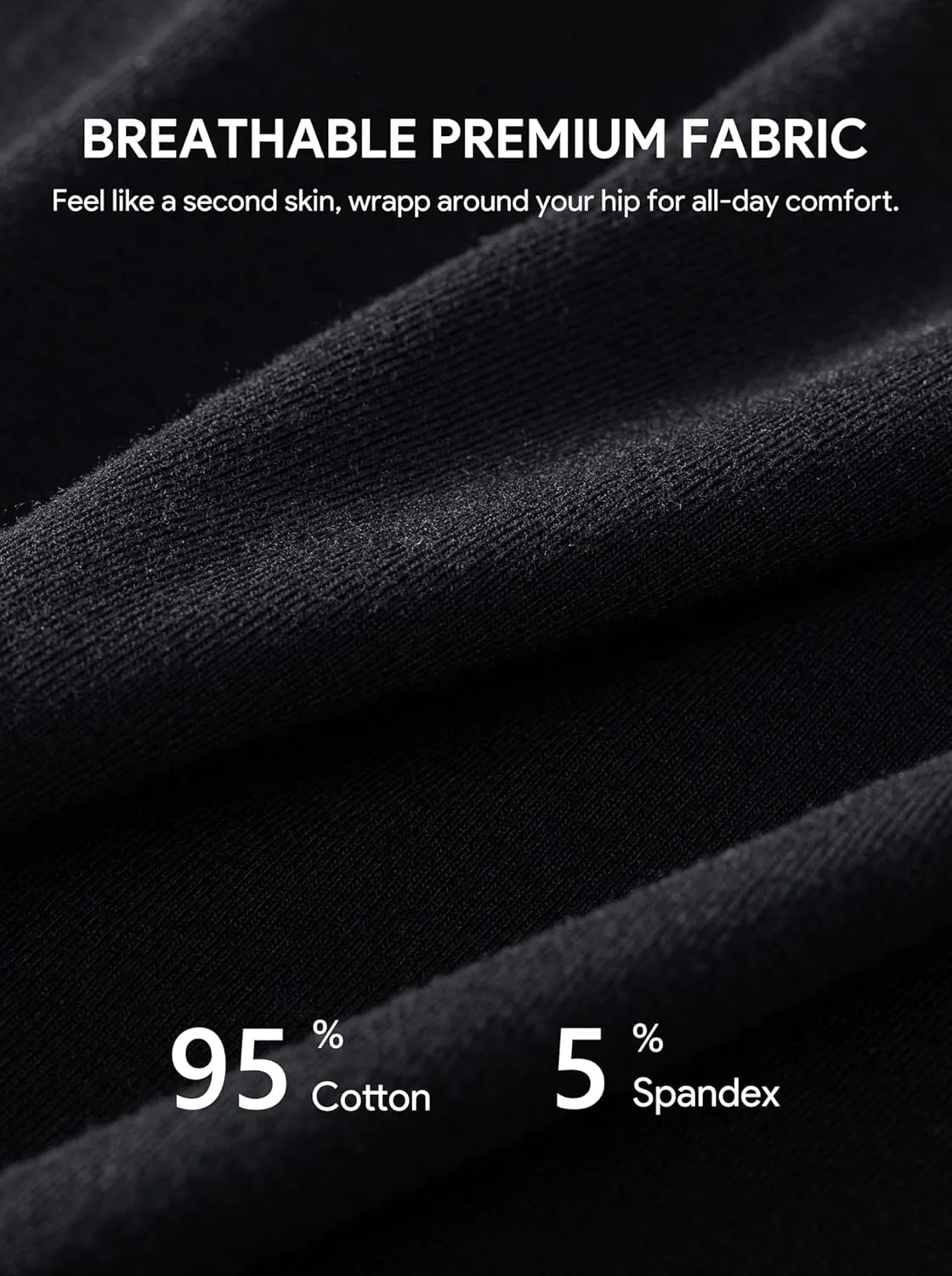 HBselect Cotton Boxer Shorts Underwear Boy Shorts Panties Anti Chafing Yoga Bike Shorts 4 Pack (Regular & Plus Size)