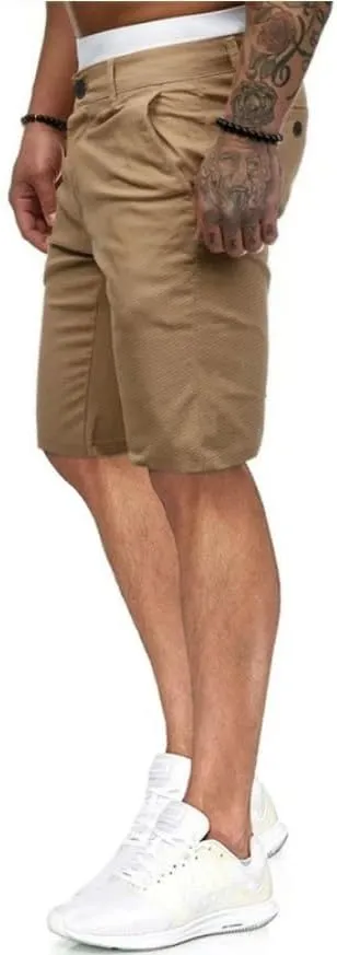 HUNGSON Men's Casual Shorts Lightweight Golf Shorts with 4 Pockets Stretch Quick Dry Comfy Work Shorts