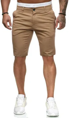 HUNGSON Men's Casual Shorts Lightweight Golf Shorts with 4 Pockets Stretch Quick Dry Comfy Work Shorts