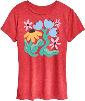 Instant Message - Spring - Abstract Flowers - Women's Short Sleeve Graphic T-Shirt