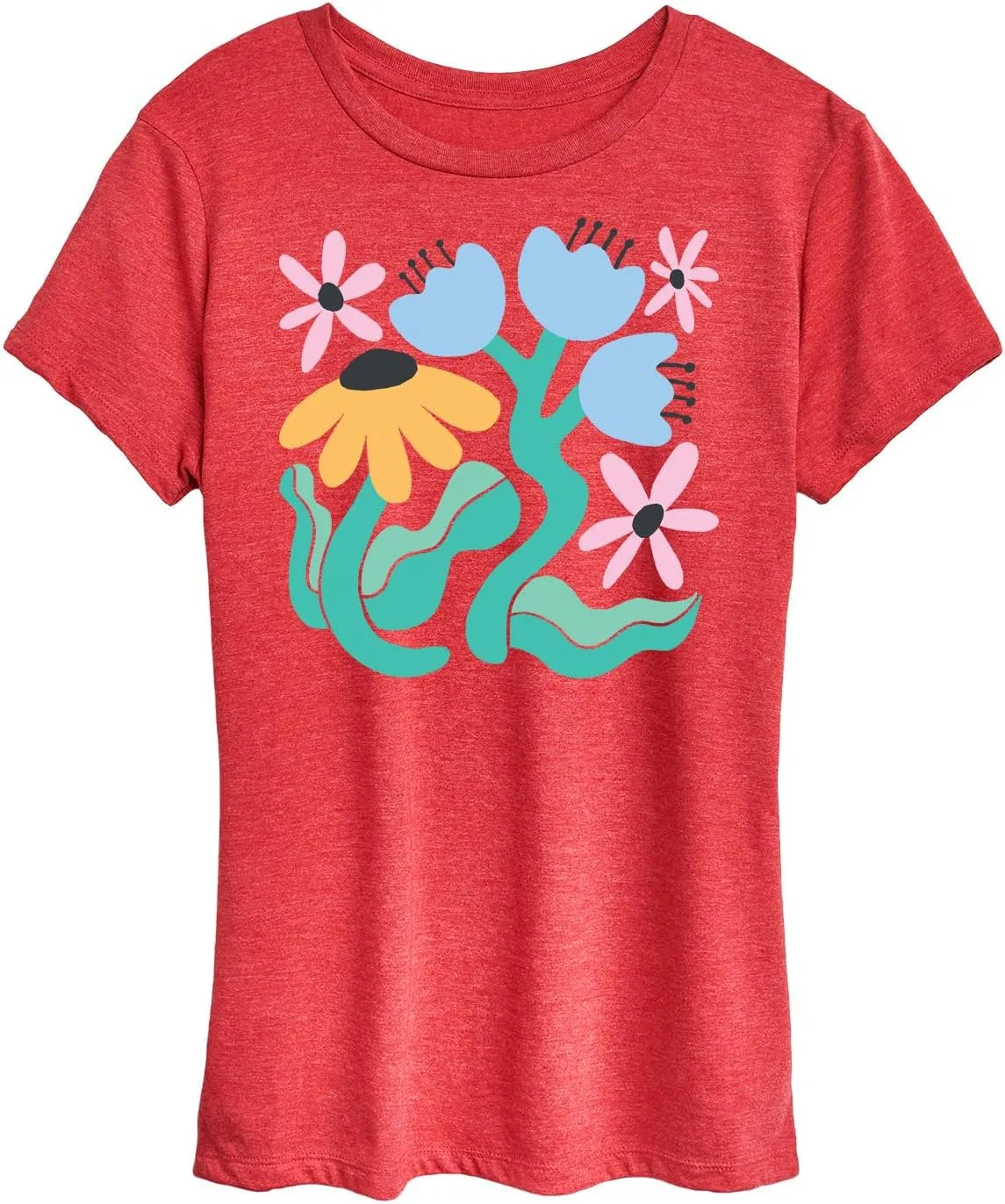 Instant Message - Spring - Abstract Flowers - Women's Short Sleeve Graphic T-Shirt