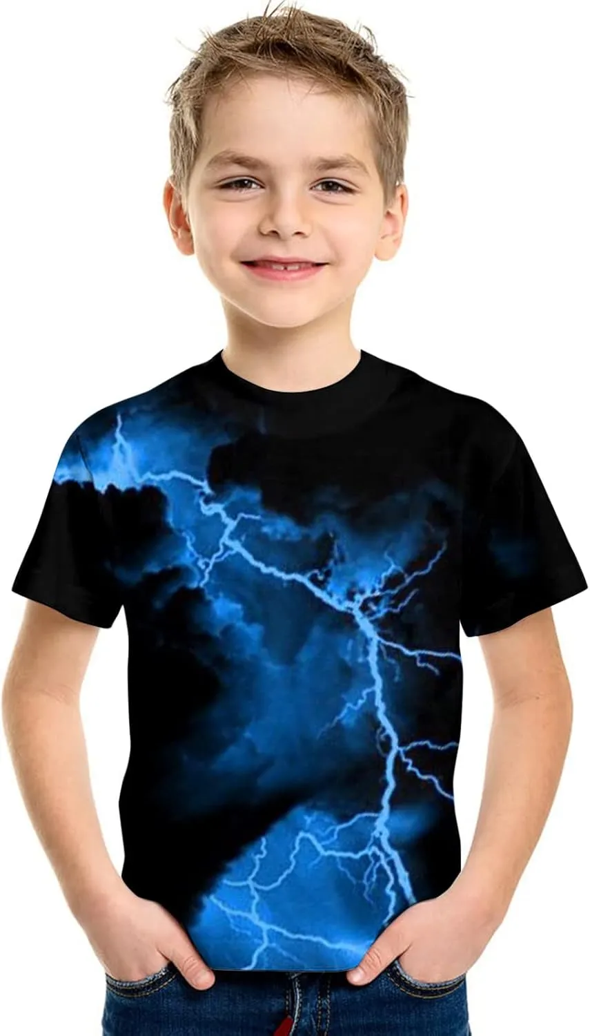 Kids Baby Short Sleeve Crewneck T-Shirts Top Toddler Boys Grils Value Pack Organic Cotton Summer Tee