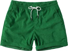 Men's Casual Drawstring Corduroy Shorts Elastic Waist Summer Shorts with Pocket