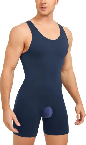 Mens Sleeveless Full Body Shaper Underwear Slimming Compression Bodysuit Shapewear Tummy Control Fajas Para Hombres