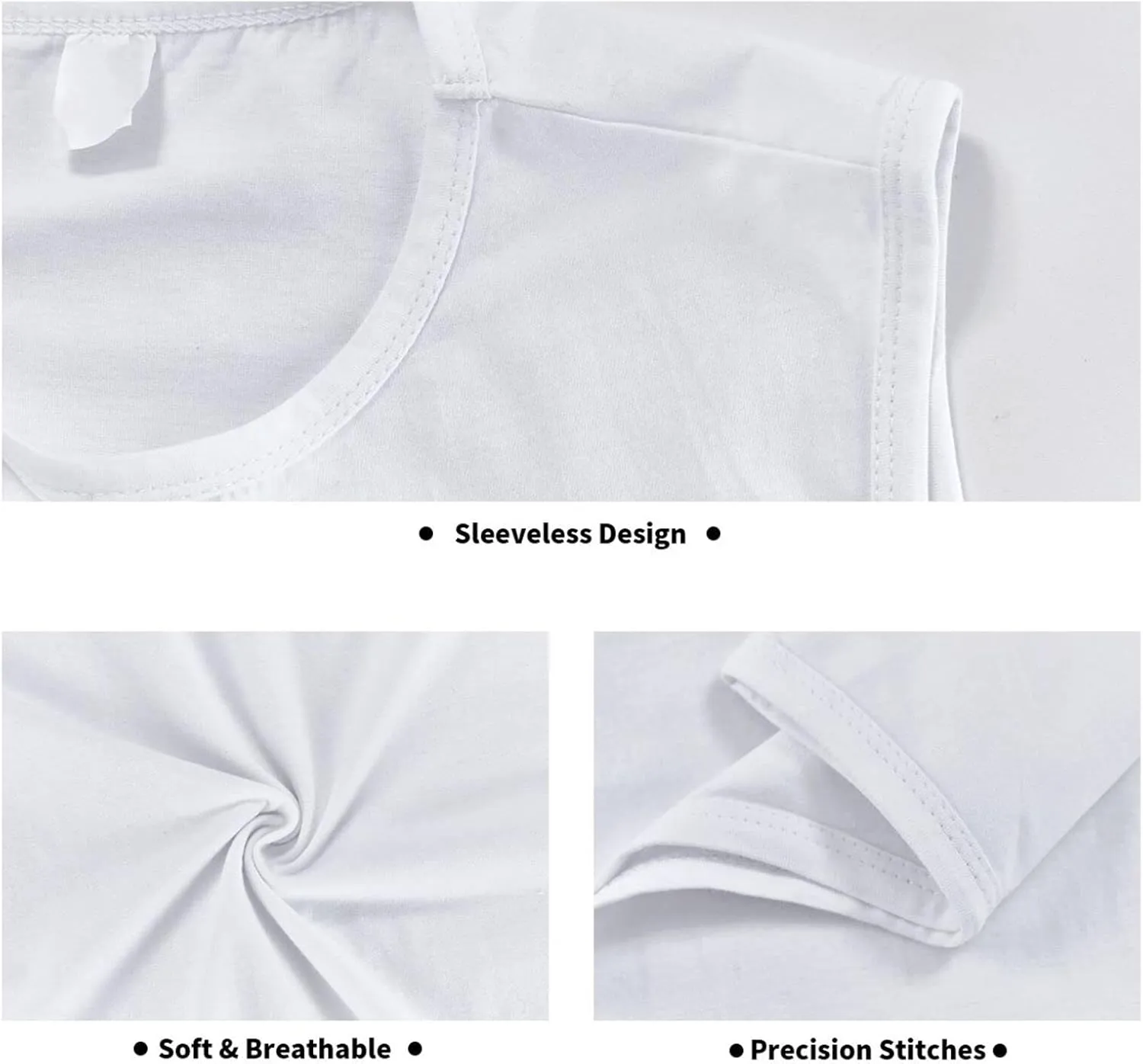 Mens Vest Sleeveless Workout Tanks Tops Tee Cotton Round Bodybuilding Neck Fashion Sportswear Tank Vest