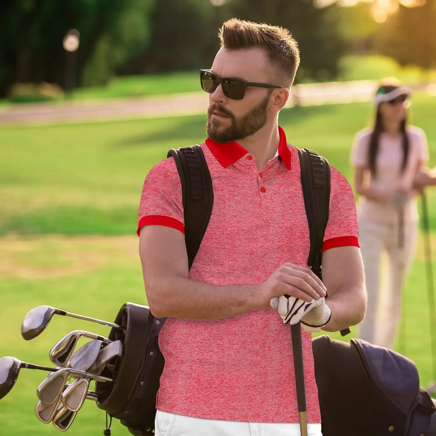 Mio Marino Golf Polo Shirts for Men - Dry Fit - Ultra-Thin Breathable Fabric