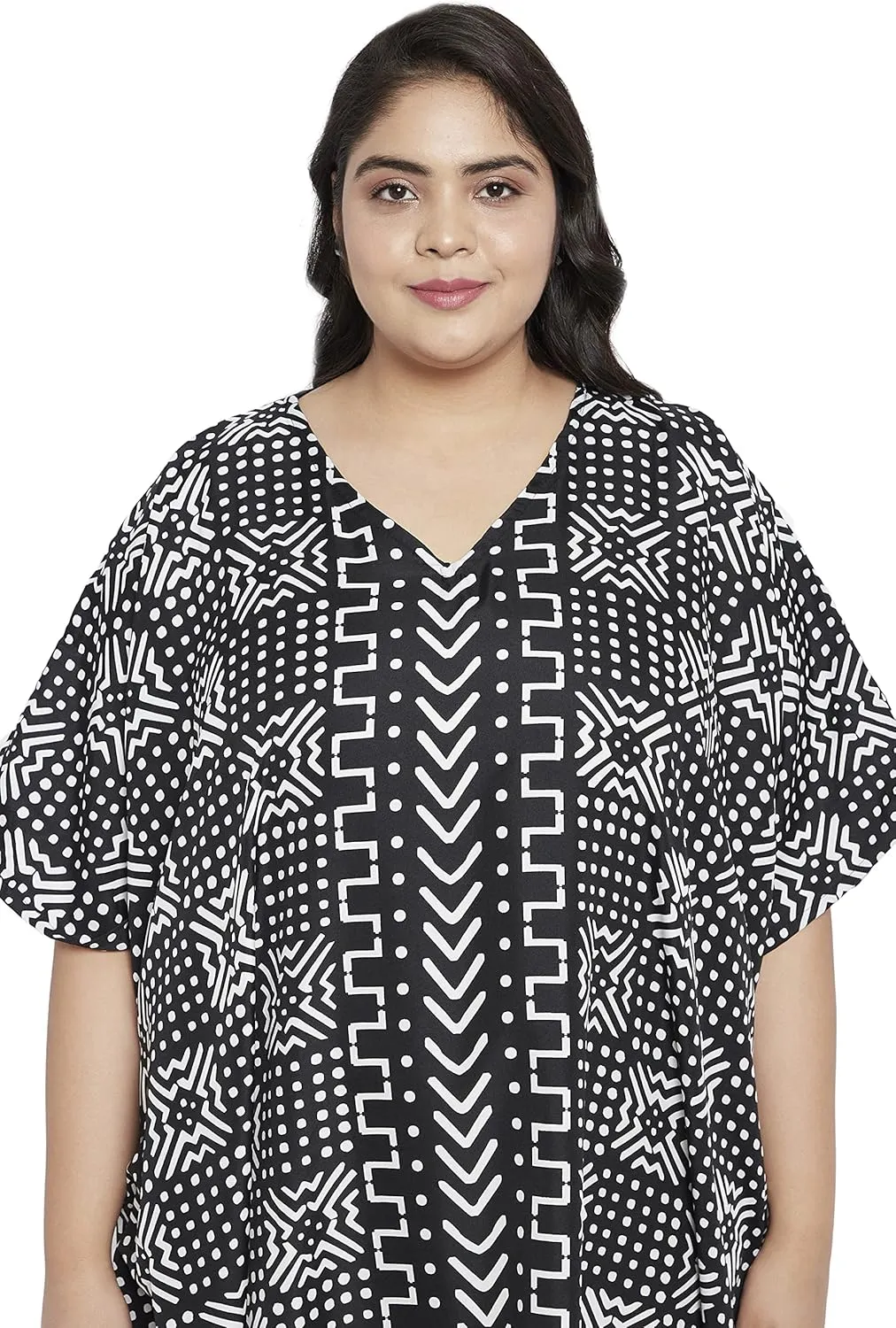 Oussum Long Caftan for Women Plus Size Beach Cover Up Casual Kaftan Maxi Gown Dress Loungewear House Dresses for Summer