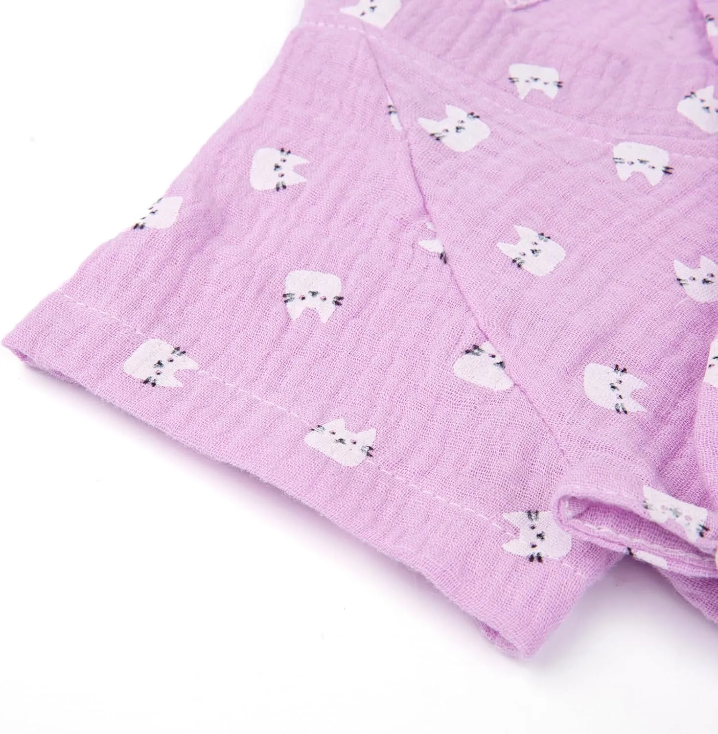 PAUBOLI Baby Kimono Robe Newborn Cotton Yarn Bodysuit Romper Infant Japanese Pajamas 0-24 Months