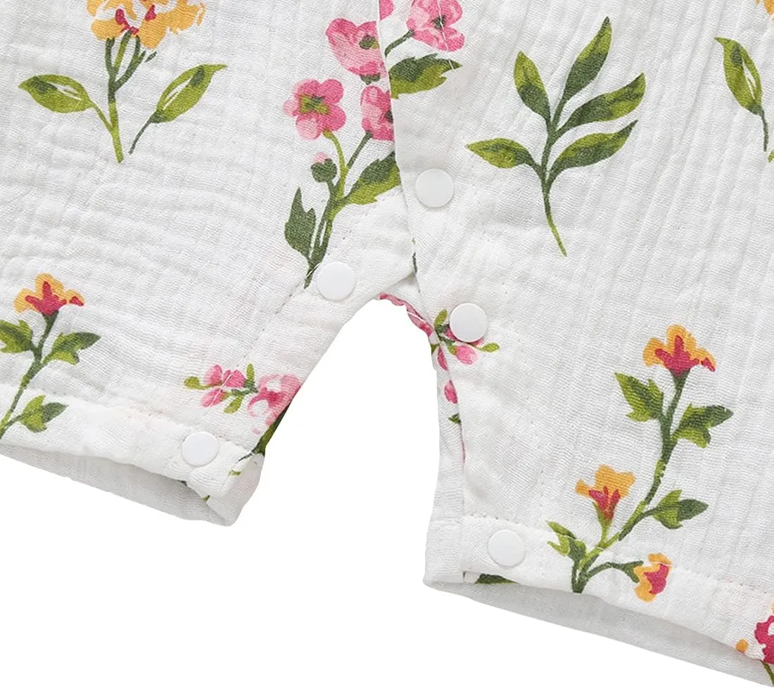 PAUBOLI Kimono Robe Newborn Cotton Yarn Robe Baby Romper Infant Japanese Pajamas