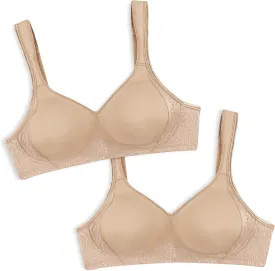 Playtex Women's Smoothing Wireless Bra, 18 Hour Plus-Size T-Shirt Bras Available, No Show, 4049