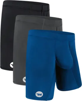 Real Men Athletic Underwear with Support Pouch - 1, 3 or 4 Pack 6, 7 and 9in Nylon Briefs - ABCD Pouch - XS-5XL