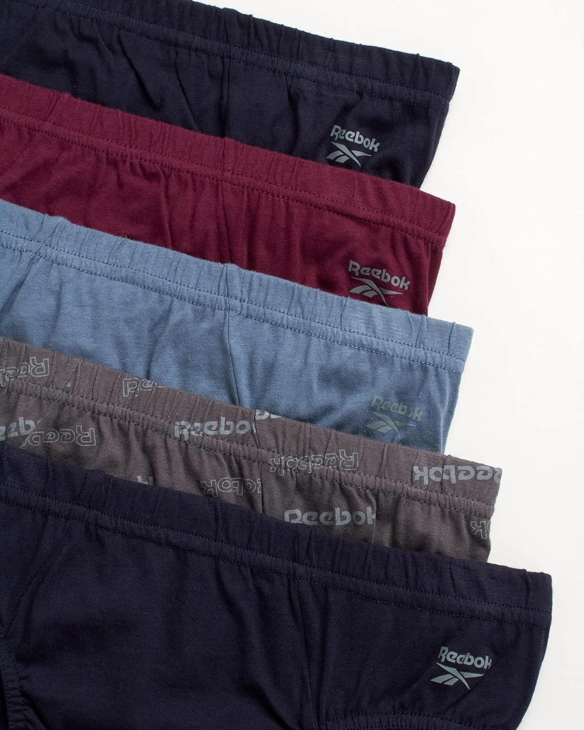Reebok Low Rise Mens Underwear Briefs - 5 Pack Performance Briefs Cotton Underwear For Men with Contour Pouch (Sizes: S-XL)