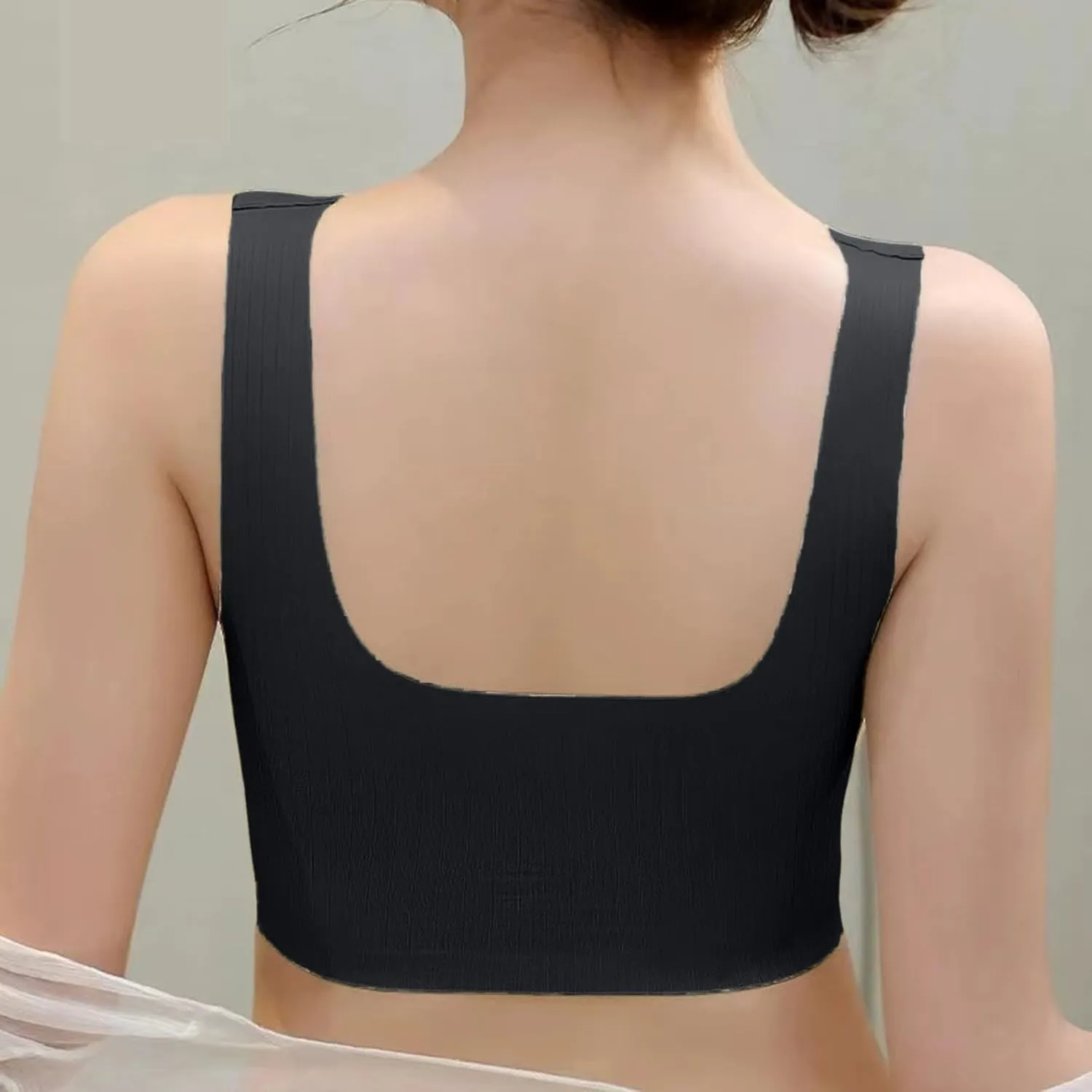 Rosiaa Bra, Ivylift-Seamless Wire-Free Push-Up Bra,Womens Powerful Push-Up Seamless Bra, Lace Tank Top Sleep Bra
